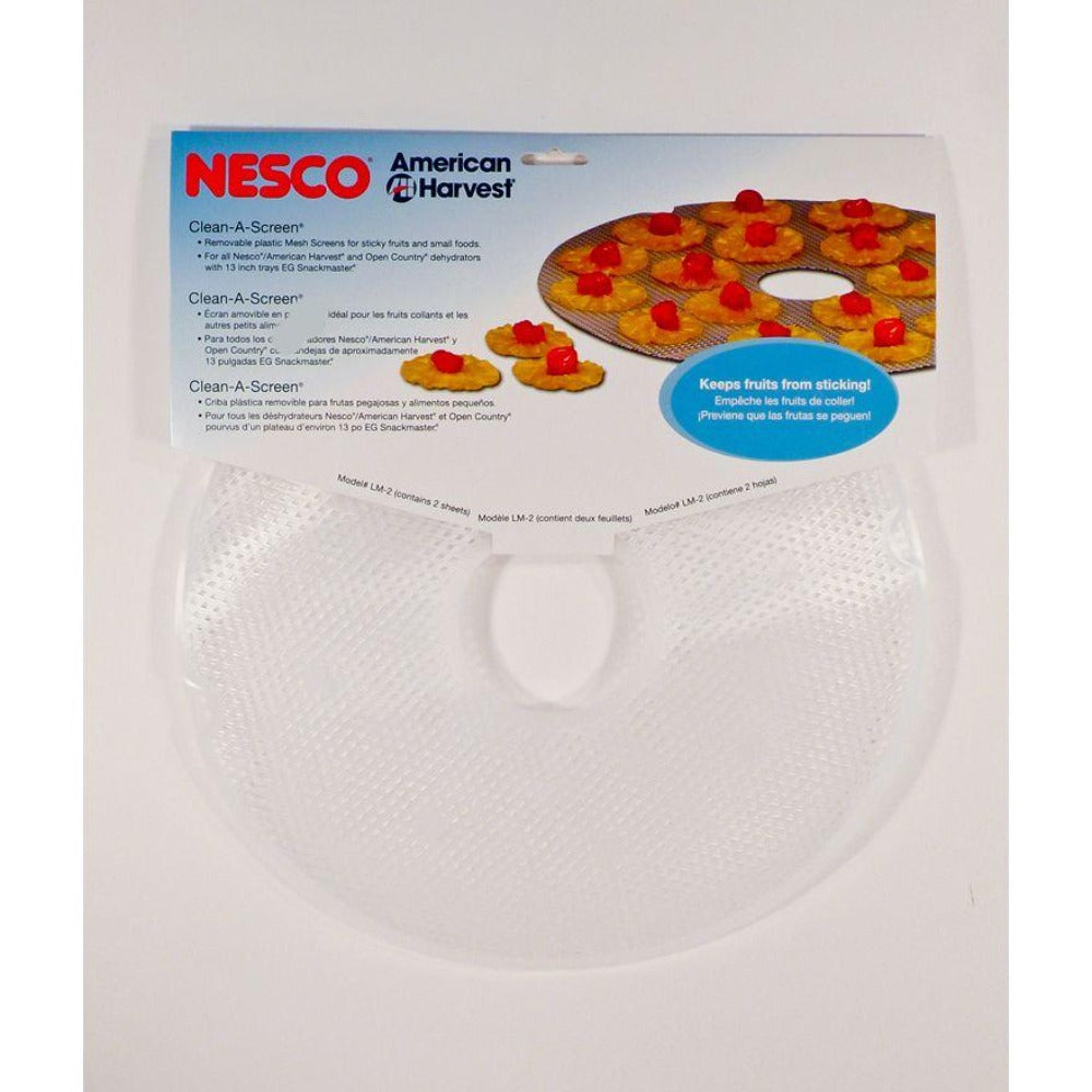 ''Clean-A-Screen'' Plastic Sheet for Round Dehydrators